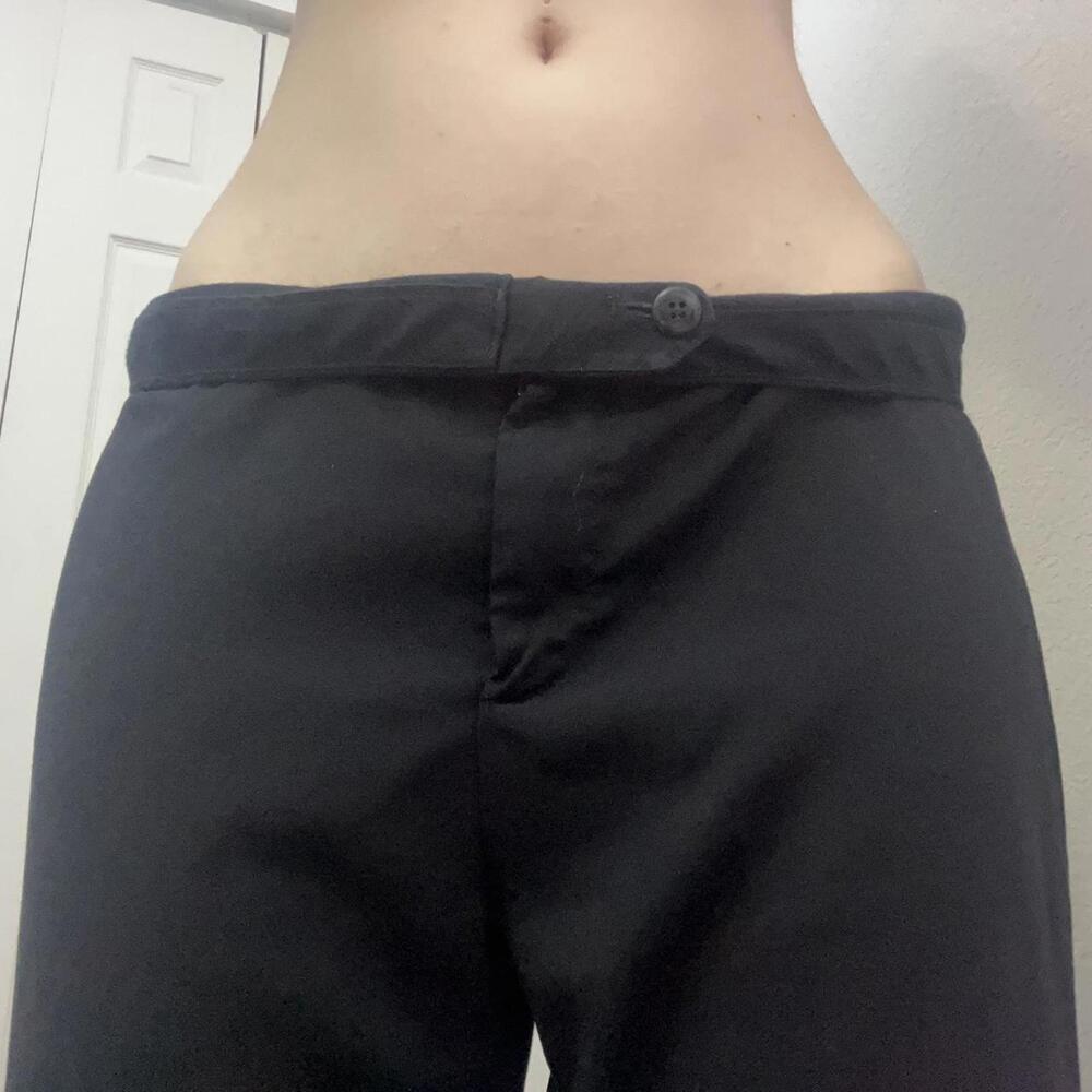 wide leg black pants